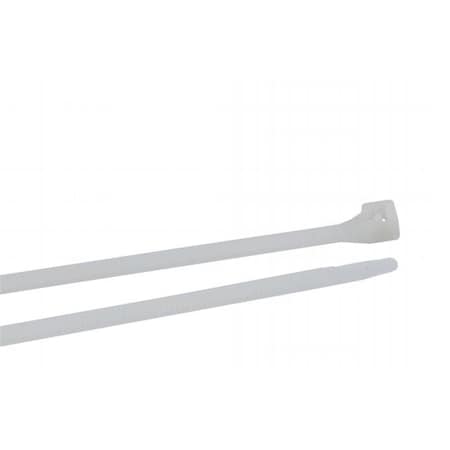 Vortex Cable Tie, 15 in L, 4 in Max Bundle Dia., Natural, Nylon 6/6, 175 lb Strength VO807473